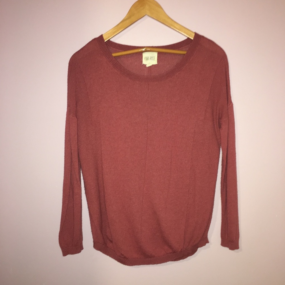 ⚡️FLASH SALE⚡️ Long sleeve soft coral shirt